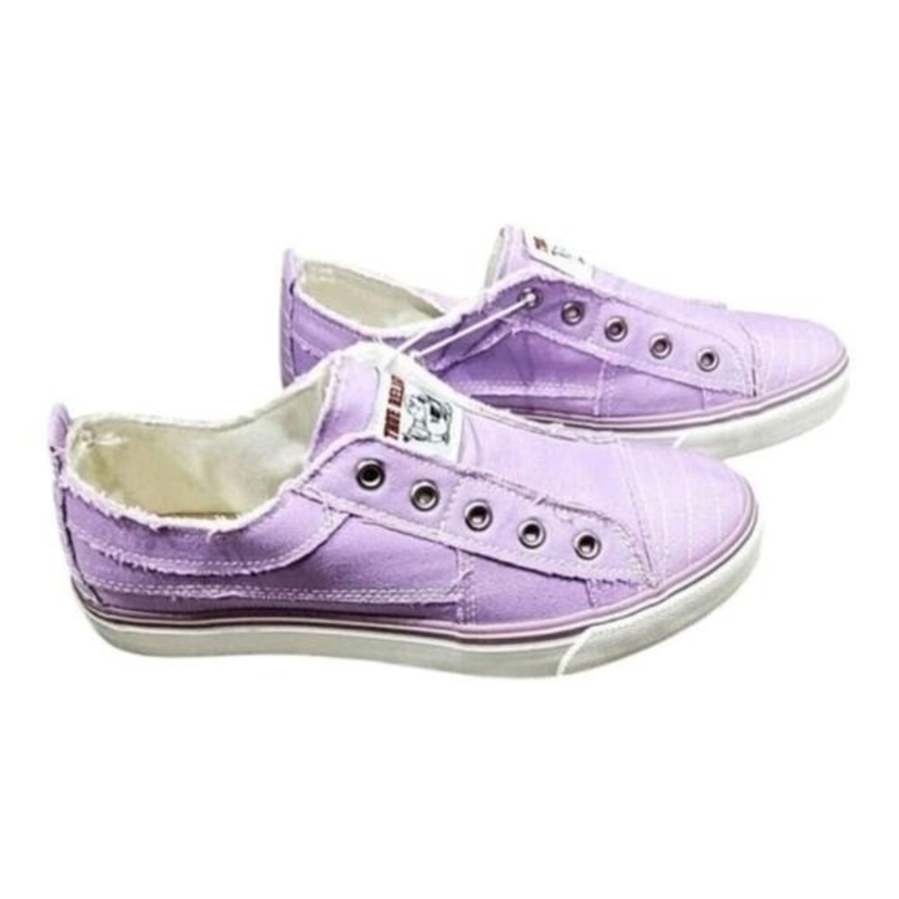 True Religion‎ Korey Purple Canvas Slip On Sneakers Shoes Women's Size 7 New - Picture 4 of 7